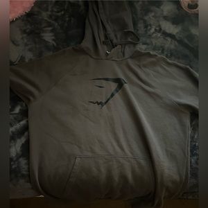 Gym shark hoodie - grey / size Xl